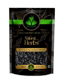 Premium Irani Black Raisin - Kali Kishmish Seedless - Dry Fruit 